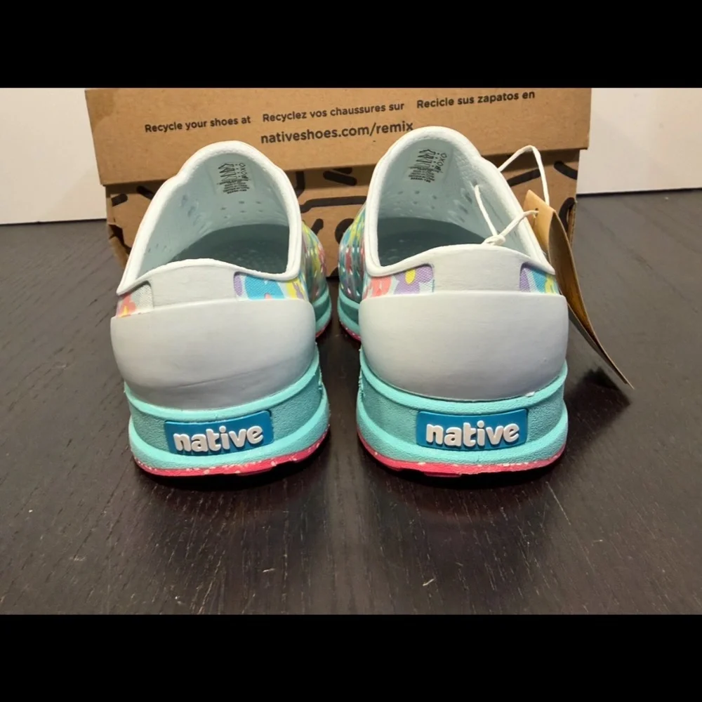 Native Robbie Sugarlite Print Shoes Multicolor Pastel Daisy Little Kids C11